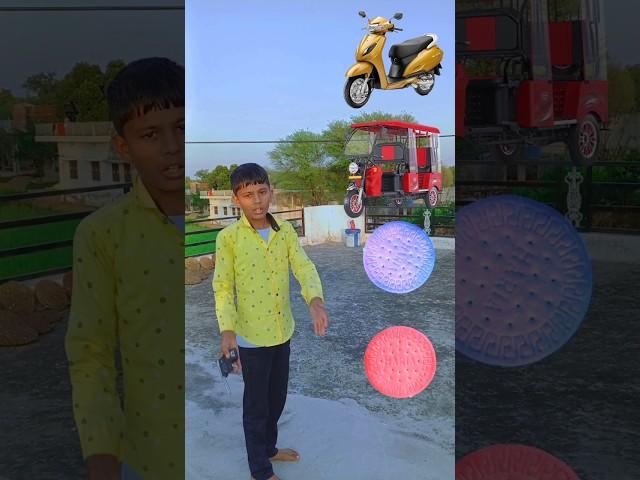 Spinning Biscuit To, Scooty, Rickahaw, Tota, & Bicycle, Trending VFX Magic Video #vfx #short #new