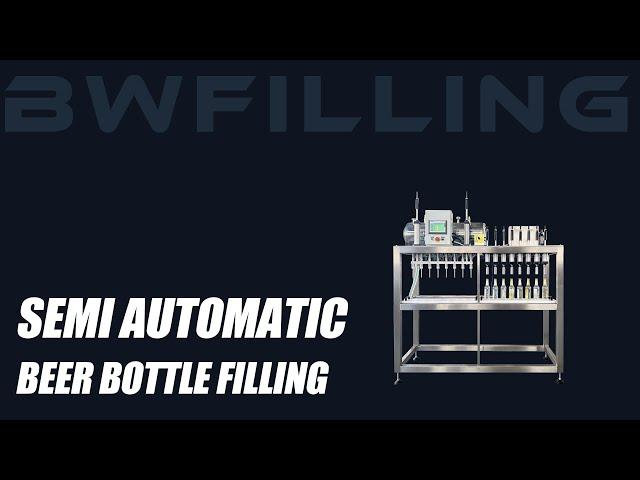 Best Semi Automatic Beer Bottle filling machine of 2024 Chinese Manufacture.Bwfilling