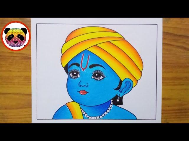 How to Draw Easy Krishna Drawing / Krishna Drawing / Drawing Pictures / Chitra / Easy Drawing