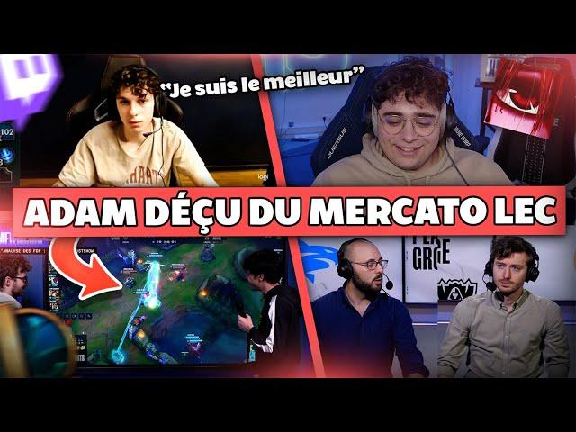 ADAM PERDU FACE AU MERCATO LEC  - Best Of LoL #798 Réactions