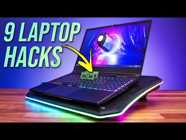 9 Gaming Laptop HACKS in 2 MINUTES!