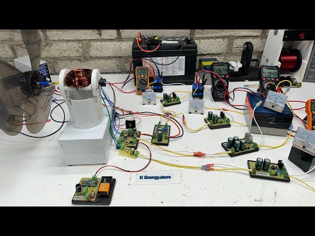 Window motor charging 4 batteries