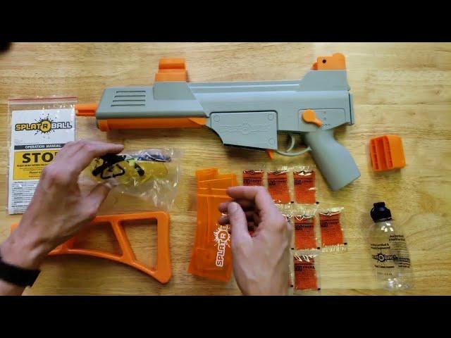 What's In The Box?! SPLAT-R-BALL Gel Blaster Unboxing and Initial Review | US version of WELLS G36c