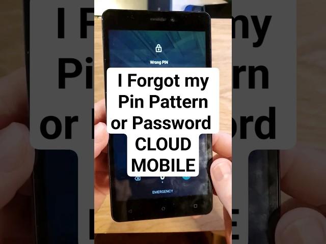 I Forgot my Pin Pattern or Password - Cloud Mobile Typhoon C6 - How to Reset your Cloud Mobile Phone