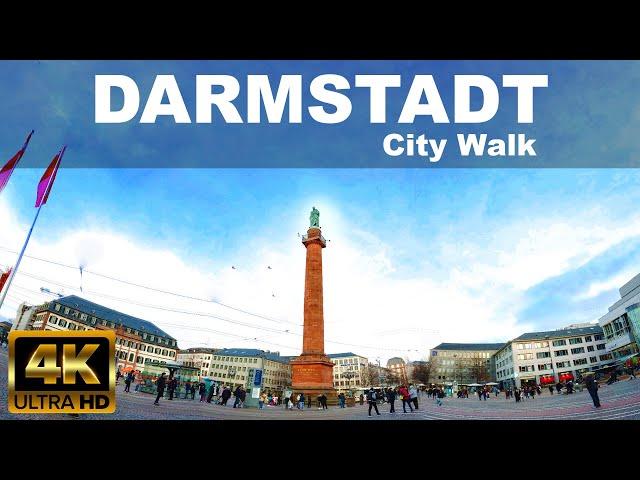 DARMSTADT CITY WALKING TOUR | 4K UHD | ️ |  | GERMANY