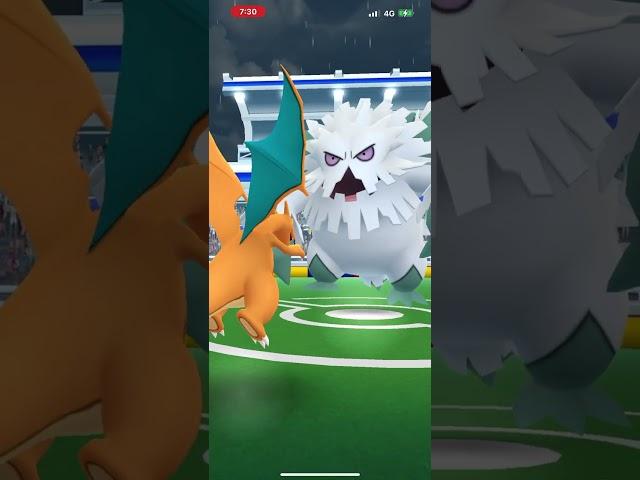 ポケモンGOメガユキノオーソロ伝説メガ進化無しこれでも勝てる無料パスで皆んなも挑戦しては図鑑登録だゼィ