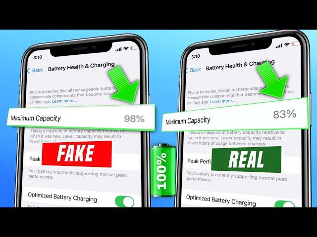 How to check iphone real battery health | How to check iphone real maximum capacity | battery health