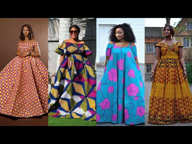 STUNNING ANKARA LONG GOWN Design for every occasion New fashion kitenge long dresses trendy styles