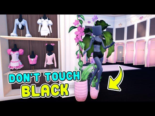 DON'T TOUCH BLACK! In Dress To Impress CHALLENGE! DTI on ROBLOX PRO Challenge