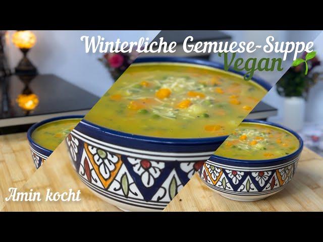 Gemüsesuppe  | Erkältungssuppe | Vegan | Amin Kocht