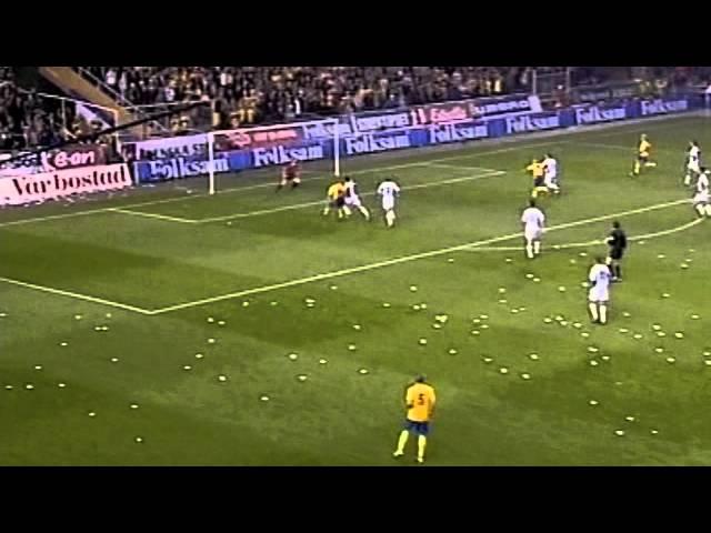 LARSSON - against iceland 2005 (zlatan assist)