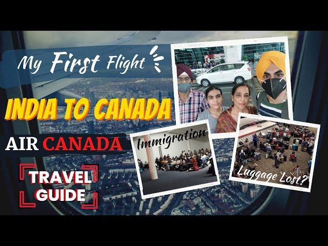 India to Canada: My First Flight experience | Air Canada  Direct Flight vlog (2024)