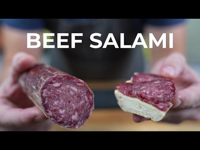 Make beef salami yourself - Takes time but is worth it