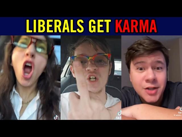 TRIGGERED Liberals Get INSTANT KARMA after Threats to Trump Supporters #1