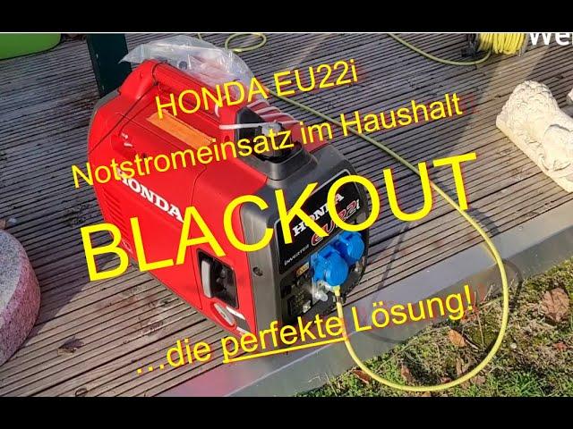 Notstromgenerator HONDA EU22i im Haushalt - günstig und zielführend - BLACKOUT Stromausfall Inverter