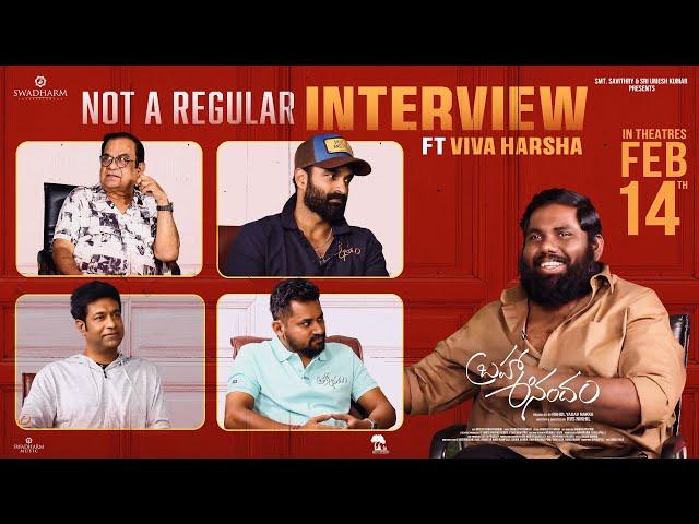 Team Brahma Anadam Not a Regular Interview with Viva Harsha