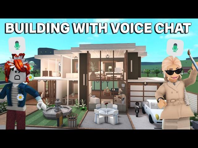 BUILDING A STRANGERS HOUSE With VOICE CHAT In BLOXBURG