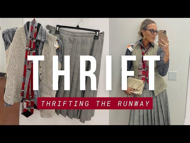 COME THRIFT WITH ME AND STYLE OUTFITS INSPIRED BY THE RUNWAY