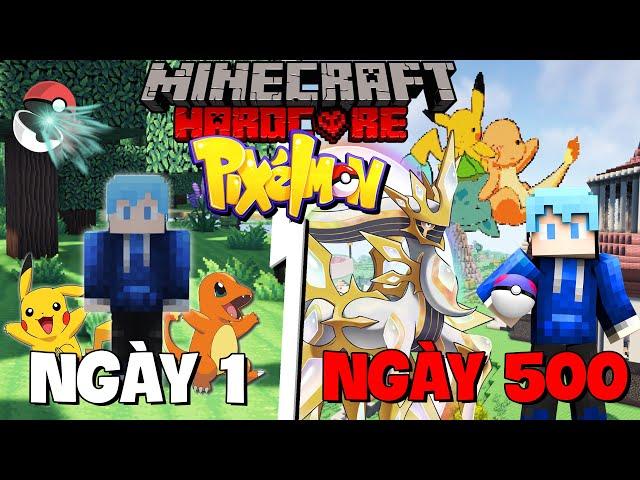 TINNT SINH TỒN 500 NGÀY TRONG MINECRAFT SIÊU PIXELMON [FULL MOVIE]