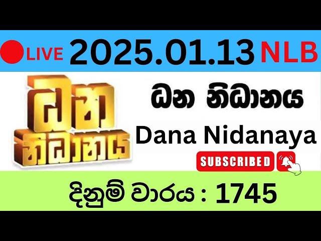 Dhana Nidanaya 1745 2025.01.13 Lottery Results Lotherai dinum anka 1745 NLB Jayaking Show