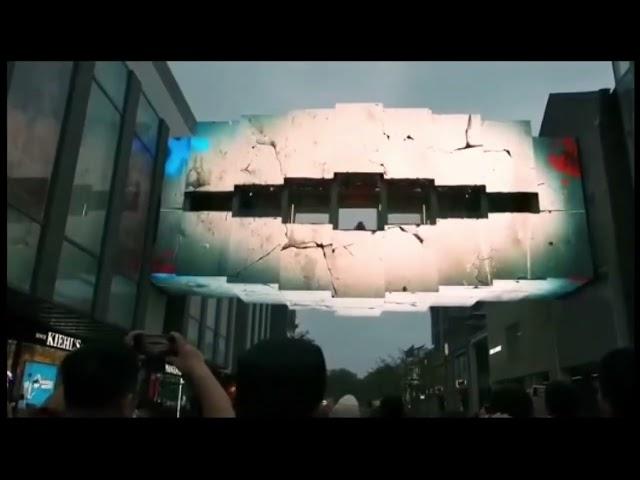 Window advertising LED holographic screen circuit board on the glass