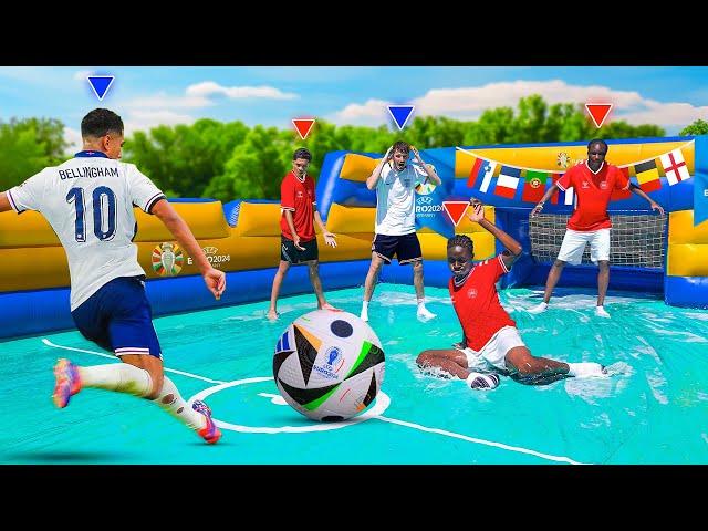 EURO 2024 SLIP N SLIDE FOOTBALL MATCH!!