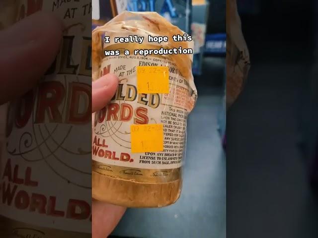 Thrift Store Phonograph Cylinder - #thrifting #fail