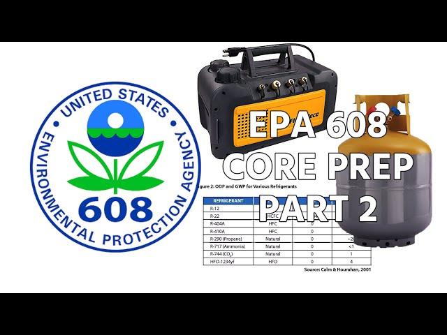 EPA 608 Core Prep - Part 2