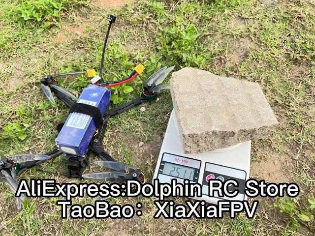 Dolphin RC 7Inch Drone Load 2.5kg 4.5km Test flying distance 6S FPV Racing RC  Quadcopter