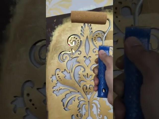 EASY stencil wall painting -2 (see part -1 in channel)