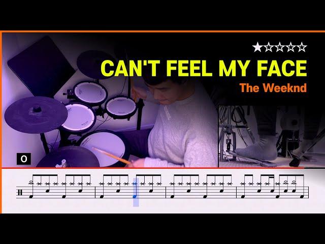 [Lv.02] The Weeknd - Can't Feel My Face () Pop Drum Cover with Sheet Music