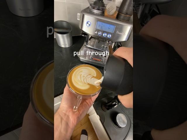 How to pour a Rosetta #latteart #coffee #shorts