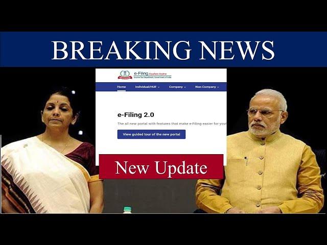 New Income tax return e filing portal updates | Incometax gov in