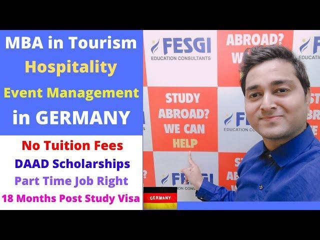 MBA/Masters in Tourism, Hospitality & Event management in Germany – No Tuition Fees & Bright Future