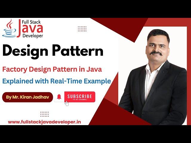 Factory Design Pattern | Learn with Mr. Kiran Jadhav