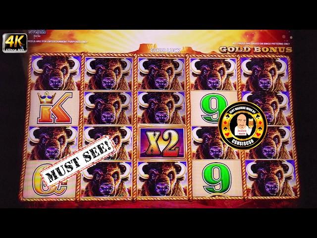 Massive Jackpot Hand Pay on Buffalo Gold