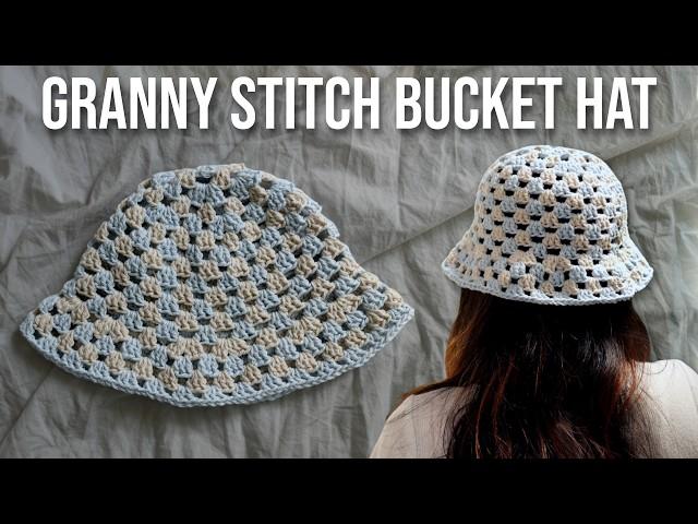 Granny Stitch Bucket Hat Tutorial | Crochet Mesh Bucket Hat