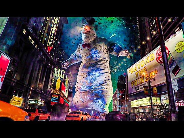 Giant Ghost Monster Attack | Full Final Scene | Ghostbusters | CLIP