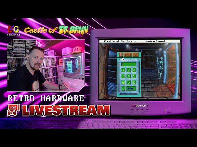  Real MS-DOS PC Livestream - Am I smart enough to work in the Castle of Dr. Brain? [LIVE]