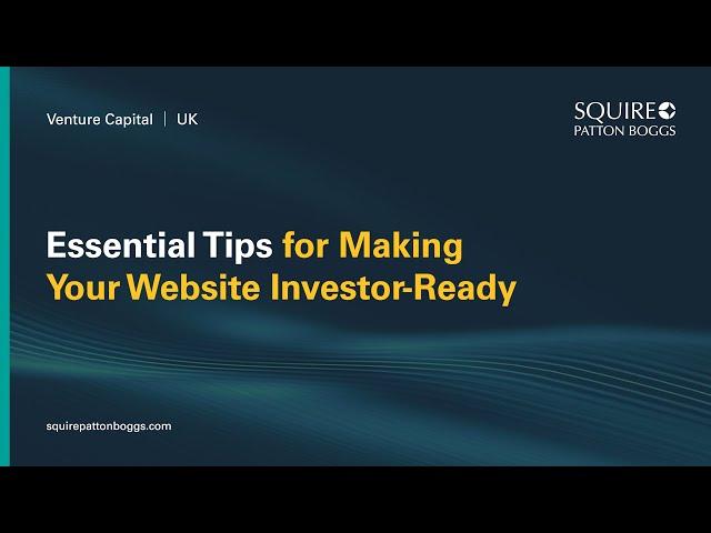 Essential Tips for Making Your Website Investor-Ready