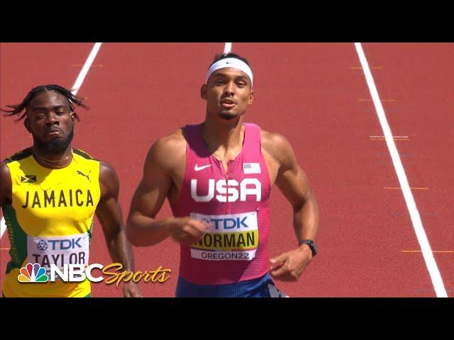 Michael Norman tops 400m heat, advances to semifinals at World Championships | NBC Sports