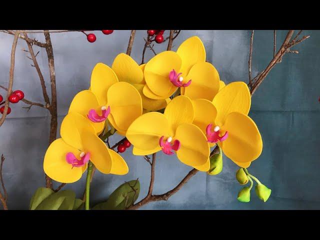 ABC TV | How To Make Phalaenopsis Orchid Flower From EVA Foam - Craft Tutorial