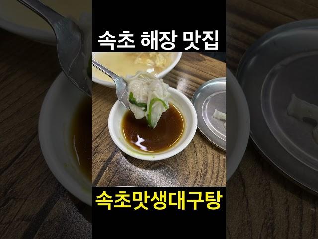 유료광고포함) 속초 물곰탕 맛집 속초맛생대구탕 / 국물맛