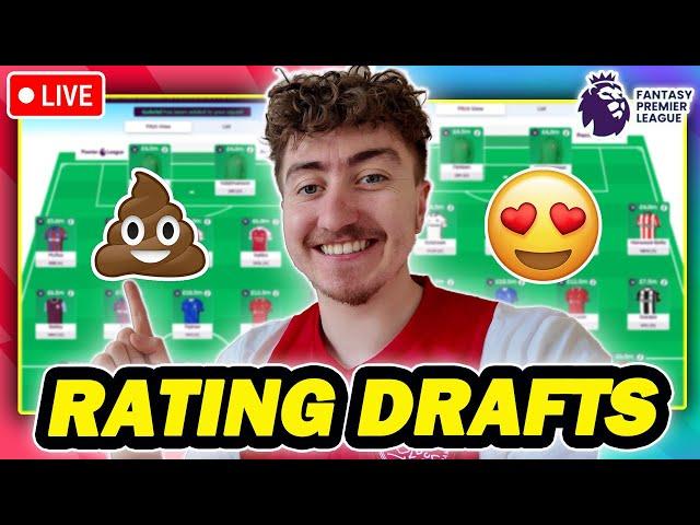 LIVE DRAFT RATINGS | PLUS Q&A | Fantasy Premier League 2024/25