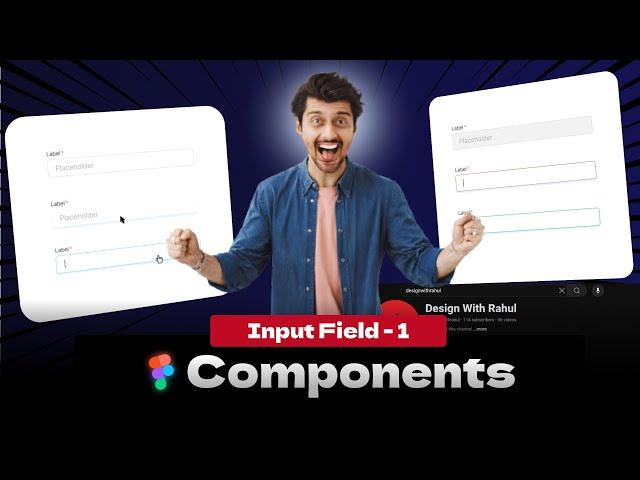  Create a Sleek Input Field Component in Figma from Scratch! | UI Design Tutorial ‍