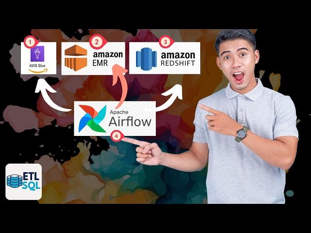 End to End ETL pipeline in AWS - Redshift, PySpark, Glue, EMR, Hudi, Airflow #aws #awstutorial #etl