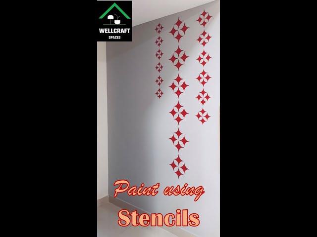 Paint using Stencils- Designer walls- Asian Paints