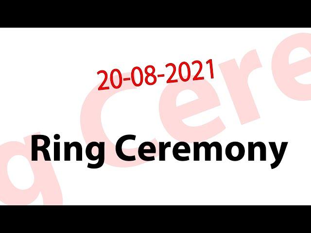 Ring Ceremony 20-08-2021 Vishal Photography (Clicker) Dharamkot Moga 95016-91898