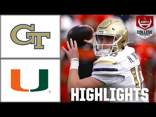 Miami Hurricanes vs. Georgia Tech Yellow Jackets | Full Game Highlights | ESPN College Football