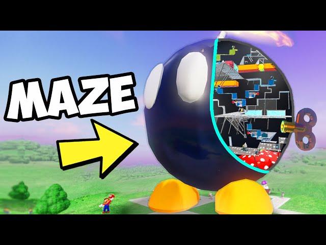 Mario vs the Giant BOB-OMB Maze!  [Mario Odyssey Custom Map]